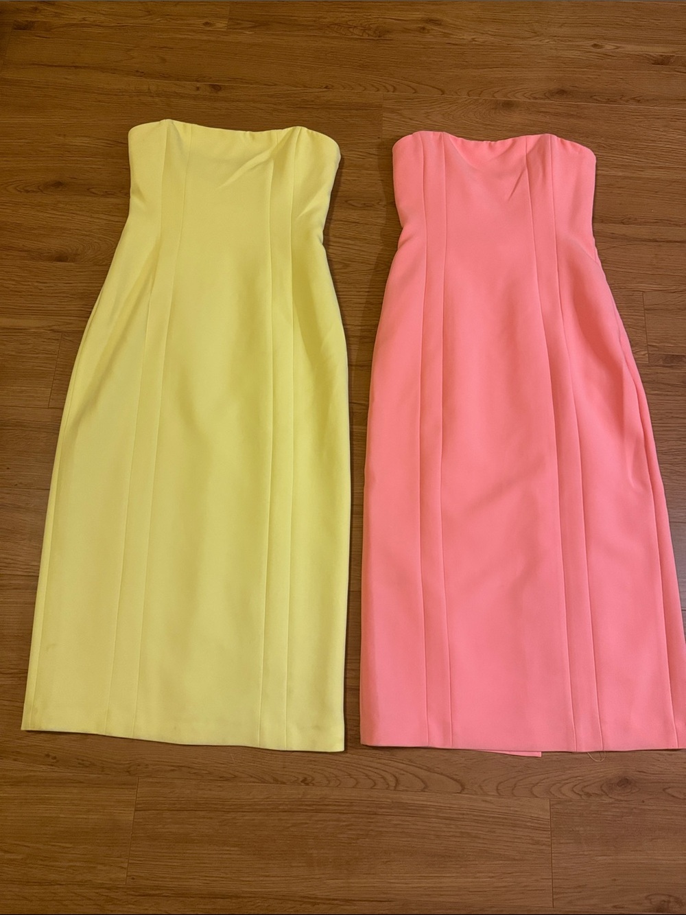 A.L.C. Strapless Midi Dress in Yellow and Coral- ✨✨Bundle Deal✨✨